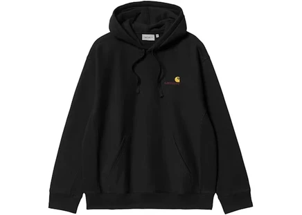 Мужское худи Carhartt WIP Hooded American Script, черное