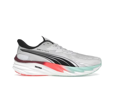 Женские кроссовки Puma Velocity Nitro 4 Hyrox, бело-мятно-красные