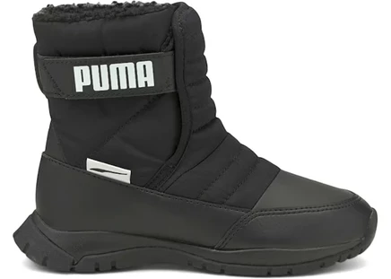 Детские зимние ботинки Puma Nieve, черно-белые