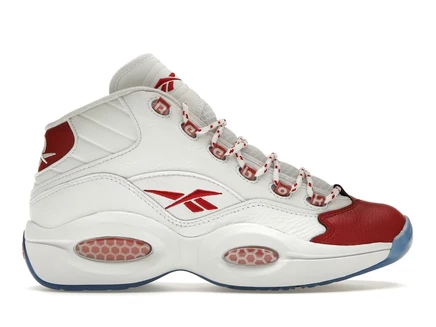 Мужские кроссовки Reebok Question Mid (2024), бело-красные