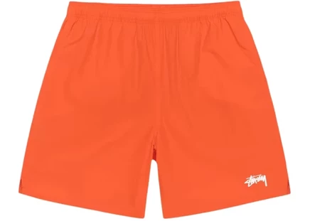 Мужские шорты Stussy Water Stock, красно-оранжевые
