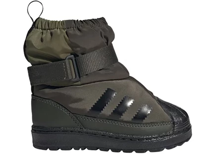 Детские кроссовки Adidas Superstar 360 Boot, оливково-черные