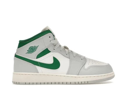 Jordan 1 Mid White Pure Platinum Pine Green (GS) summit white/pure platinum/sail/pine green