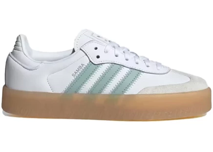 Женские кроссовки Adidas Sambae, бело-голубые