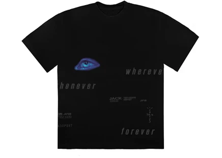 Мужская футболка Travis Scott Digital Eye II, черная