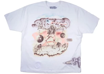 Мужская футболка travis scott cactus jack utopia tour, белая