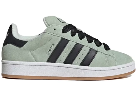 Женские кроссовки Adidas Campus 00s, льняно-зеленые/черные