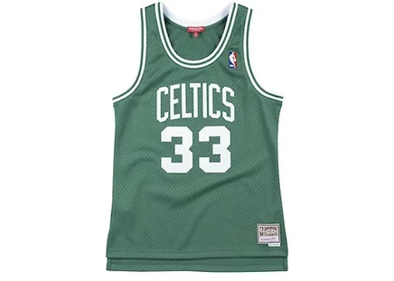 Мужская майка Mitchell & Ness Larry Bird, ярко-зеленая