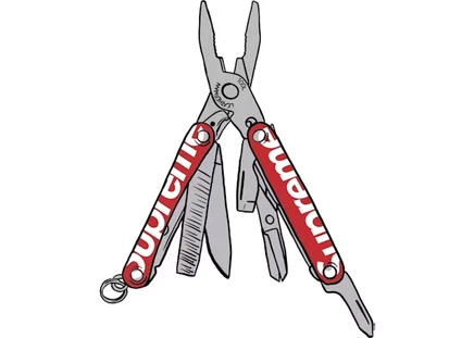 Мультитул Supreme Leatherman Squirt PS4, красный