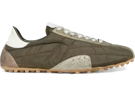 Мужские кроссовки Maison Margiela Sprinters Low, темно-зеленые/белые