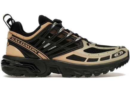 Кроссовки Salomon ACS Pro, черные/бежевые/зеленые