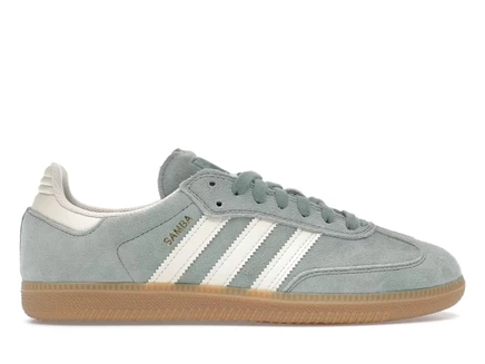 Мужские кроссовки adidas samba, silver green/wonder white