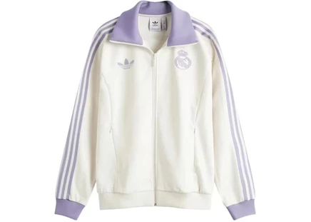 Мужская олимпийка Adidas Real Madrid CF OG, белая/лиловая
