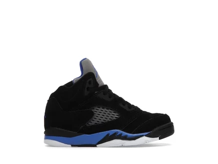Детские кроссовки Jordan 5 Racer Blue (PS), черно-синие
