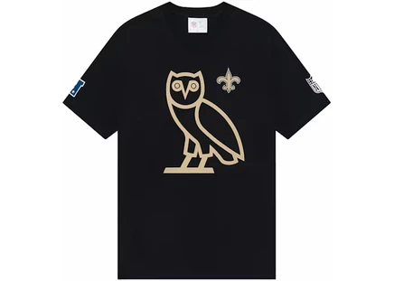 Мужская футболка OVO x NFL New Orleans Saints Game Day, черная