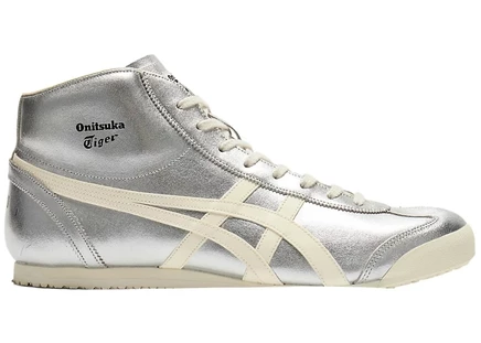 Кроссовки Onitsuka Tiger Mexico Mid, серебристо-кремовые