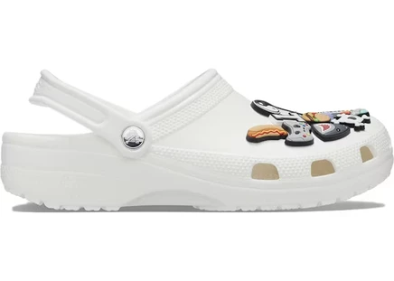 Мужские сабо Crocs Classic Clog Pizzaslime, белые