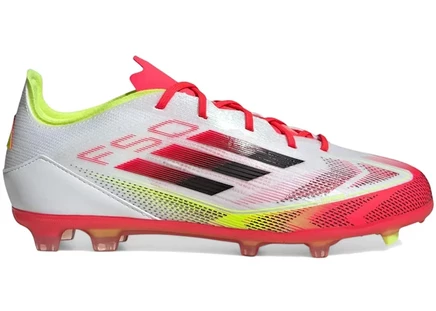 Детские футбольные бутсы Adidas F50 Elite, бело-черно-желтые