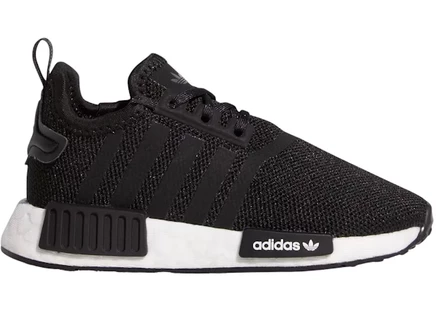 Детские кроссовки Adidas NMD R1 Refined, черно‑белые (TD)