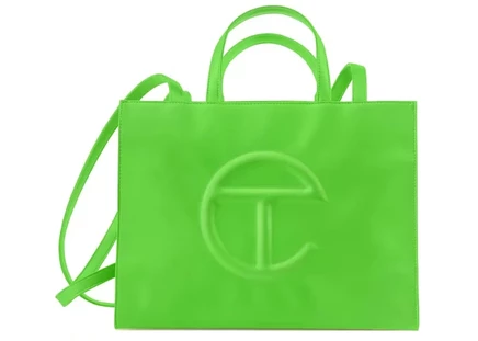 Сумка Telfar Shopping Bag средняя, лаймовая