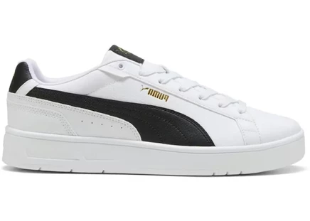 Мужские кроссовки Puma Court Classic, черно-белые с золотым