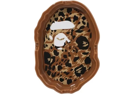 Пепельница Bape Ape Head леопардовая, бежевая