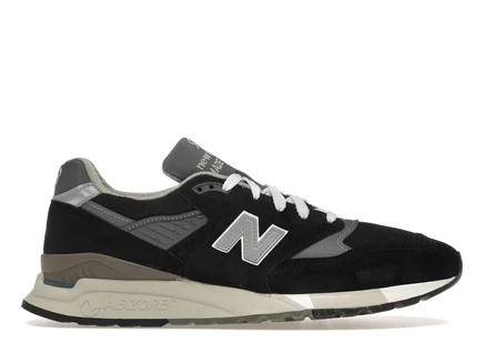 Мужские кроссовки New Balance 998 MiUSA, черно-серебристые