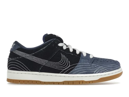 Мужские кроссовки Nike SB Dunk Low Sashiko, темно-синие/коричневые