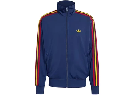 Мужская олимпийка adidas Firebird, темно-синяя/желтая/красная