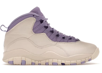 Женские кроссовки Jordan 10 Hydrangeas, бело-фиолетовые