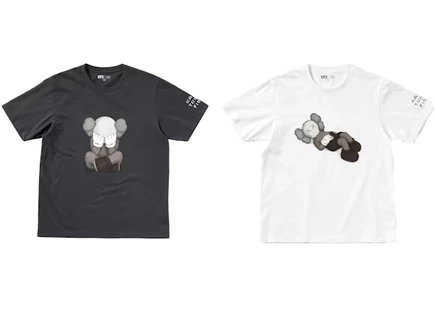 Мужской набор футболок kaws x uniqlo, азиатские размеры