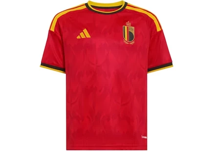 Детская футбольная футболка Adidas Belgium 26 Home, красно-золотая