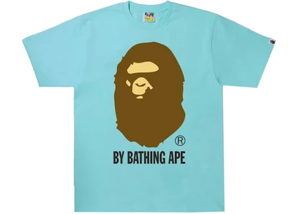 Мужская футболка Bape By Bathing Ape, светло‑голубая