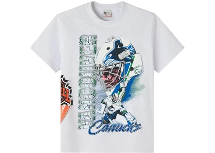 Мужская футболка OVO x NHL Canucks 90s, серый меланж