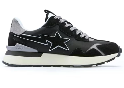 Мужские кроссовки Bape Roadsta Express, черно-серо-белые