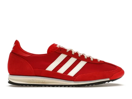 Женские кроссовки Adidas SL 72 Better Scarlet, красно-кремовые