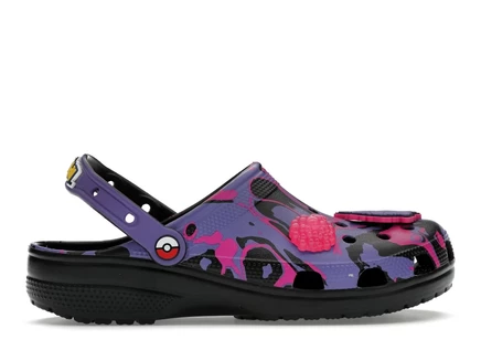Мужские сабо Crocs Classic Clog Pokémon Gengar, фиолетовые
