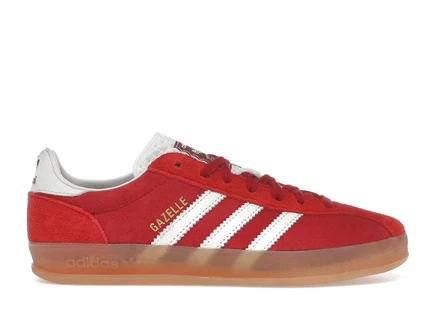 Мужские кроссовки Adidas Gazelle Indoor Pro, красно-белые