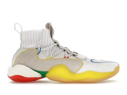 Мужские кроссовки Adidas Crazy BYW LVL X Pharrell белые