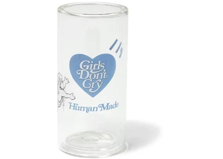 Стакан двойной Human Made Girls Don't Cry, прозрачно-синий