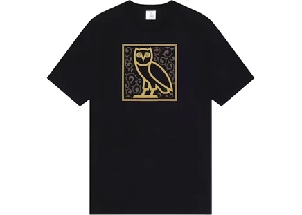 Мужская футболка OVO Arabic Calligraphy Owl, черная