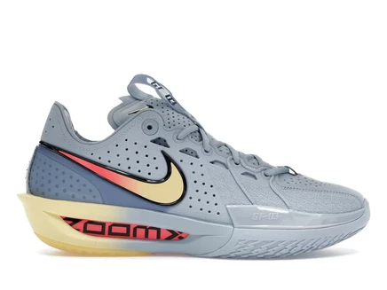 Кроссовки Nike GT Cut 3, голубые/желтые/серые/алые
