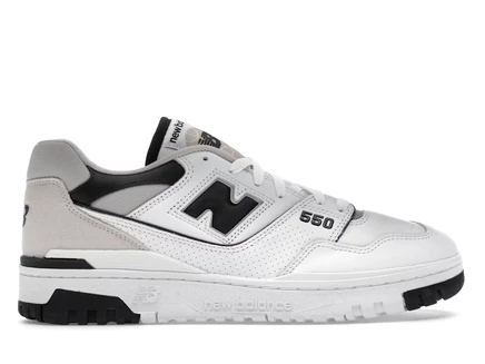 Мужские кроссовки New Balance 550, бело-черные
