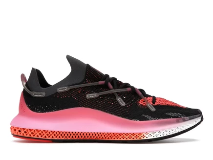 Мужские кроссовки adidas 4d fusio, черно-розово-оранжевые