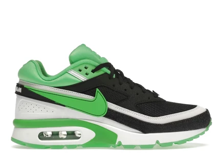 Мужские кроссовки Nike Air Max BW QS Rotterdam, черно‑салатово‑белые