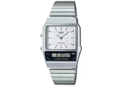 Мужские часы Casio Vintage AQ-800E-7A, корпус 41 мм пластик, цифровой циферблат