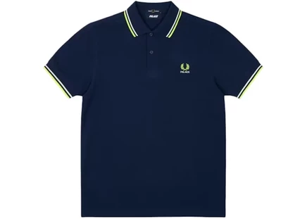 Мужская рубашка Palace x Fred Perry, темно-синяя