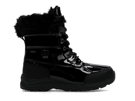 Женские ботинки UGG Adirondack III лакированные, черные