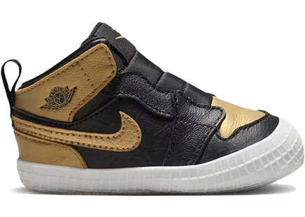 Детские кроссовки Jordan 1 Retro High OG, черный/золотой
