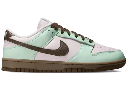 Женские кроссовки Nike Dunk Low Mint Chocolate, розово-коричневые